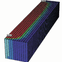 Temperature simulation results