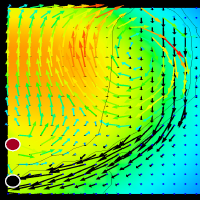 production flux lines in a steam chamber
