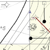 corner shot on net pay map